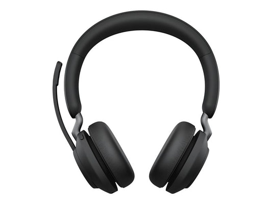 Jabra Evolve2 65 MS Stereo - USB-A - Headset - on-ear - Bluetooth - wireless - noise isolating - black - Certified for Microsoft Teams - DRWORKS
