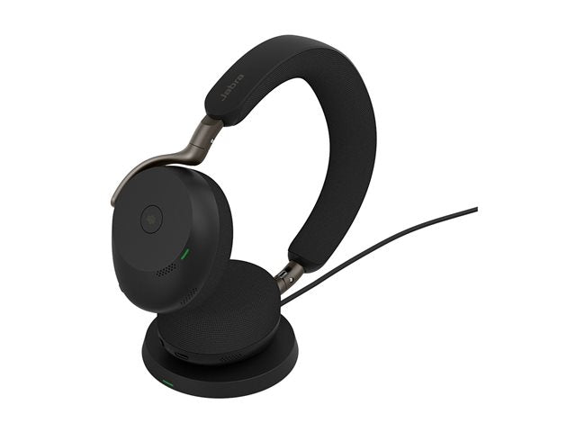 Jabra Evolve3 75 MS - headset - USB-C via Bluetooth adapter and Wireless Charging Pad - DRWORKS