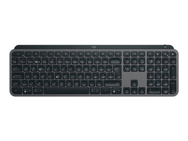 Black keyboard on a white background