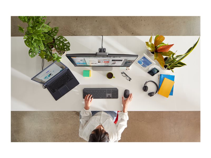 Logitech MX Keys for Business - Computer Keyboard - Bluetooth, 2.4 GHz - QWERTY - UK - DRWORKS