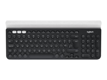 Logitech K780 Multi-Device - Keyboard - Bluetooth, 2.4 GHz - UK - white - DRWORKS
