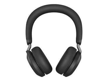 Jabra Evolve2 75 - USB-C Headset - on-ear - Bluetooth - wireless - active noise cancelling - USB-C - noise isolating - black - Optimised for UC - DRWORKS