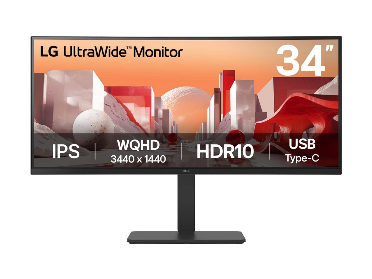 LG UltraWide 34BA75QE-B - LED monitor - curved - 34" - HDR - DRWORKS