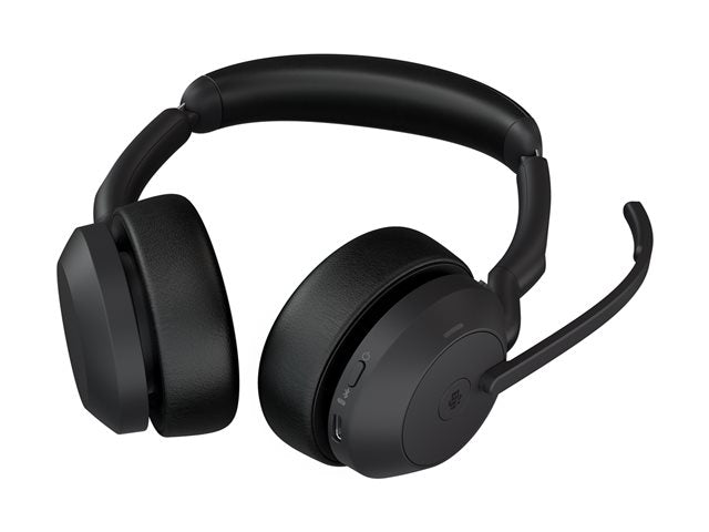 Jabra Evolve2 55 MS Stereo - Headset - Bluetooth - with charging stand - DRWORKS