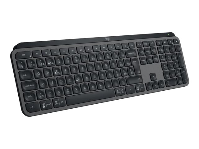 Black keyboard on a white background