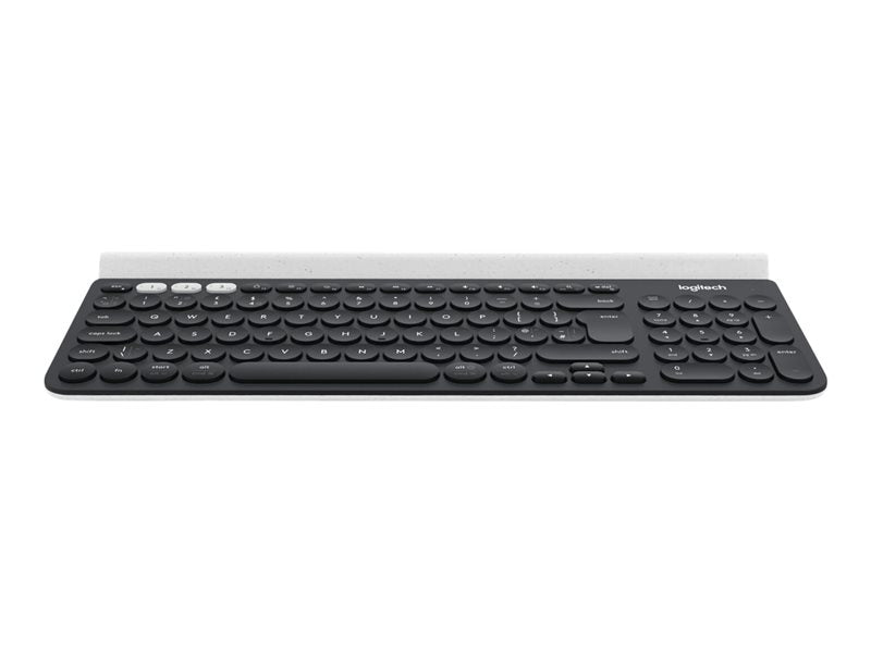 Logitech K780 Multi-Device - Keyboard - Bluetooth, 2.4 GHz - UK - white - DRWORKS