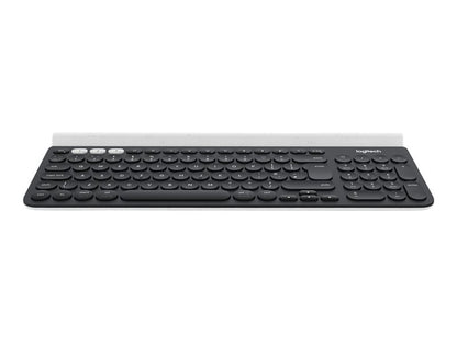 Logitech K780 Multi-Device - Keyboard - Bluetooth, 2.4 GHz - UK - white - DRWORKS