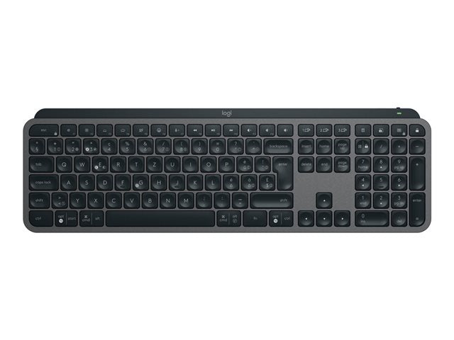 Black keyboard on a white background