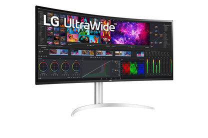 LG UltraWide 5K LED curved monitor 40WP95CP-W - 40" (39.7" viewable) - 5120 x 2160 - Nano IPS - 2xHDMI, DisplayPort, USB-C, Thunderbolt 4 - speakers - DRWORKS