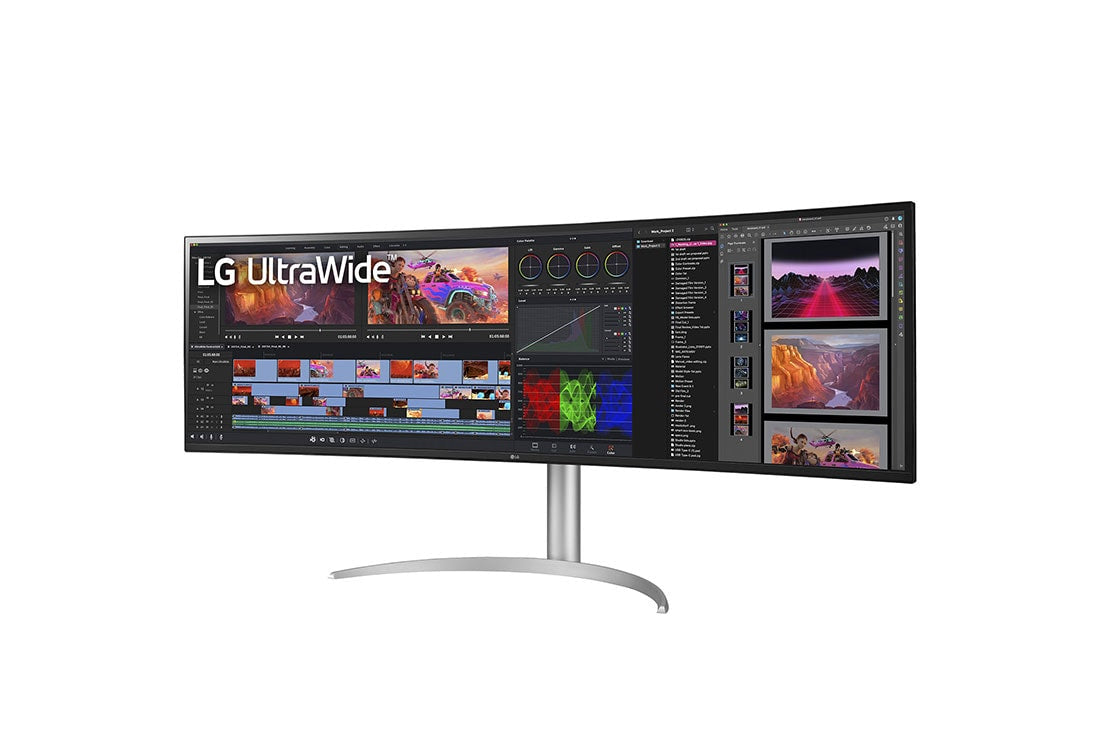 LG 49WQ95C-W UltraWide Dual QHD monitor 49" - 5120 x 1440 pixels - USB-C - Speakers - DRWORKS