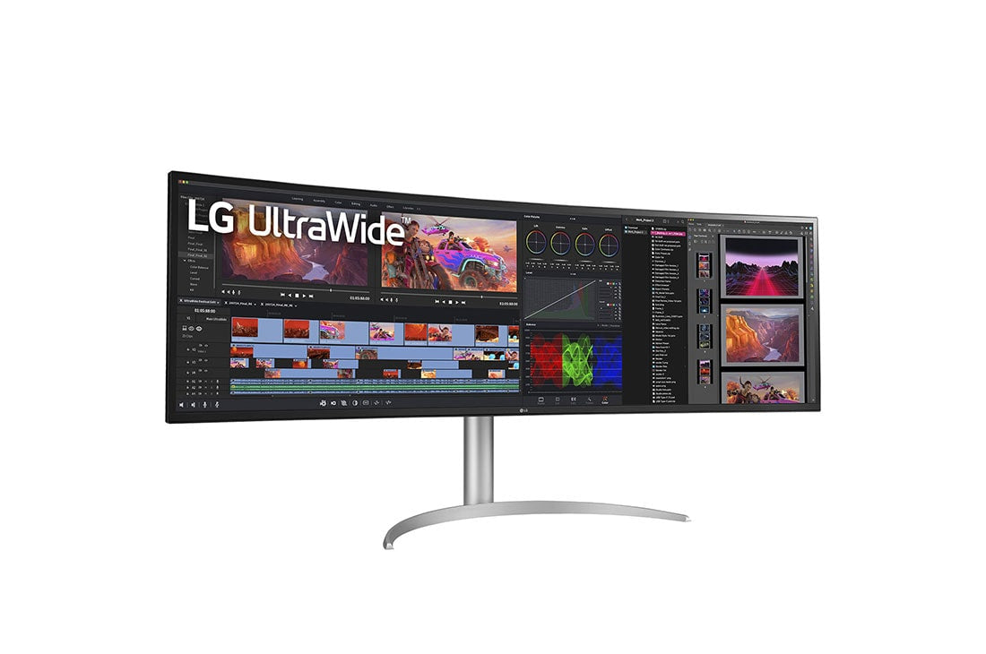 LG 49WQ95C-W UltraWide Dual QHD monitor 49" - 5120 x 1440 pixels - USB-C - Speakers - DRWORKS