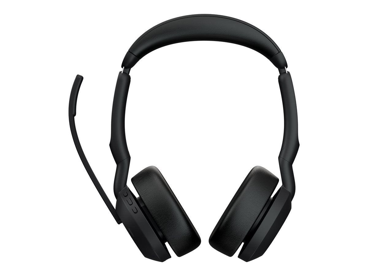 Jabra Evolve2 55 MS Stereo - Headset - Bluetooth - with charging stand - DRWORKS