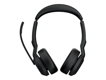 Jabra Evolve2 55 MS Stereo - Headset - Bluetooth - with charging stand - DRWORKS