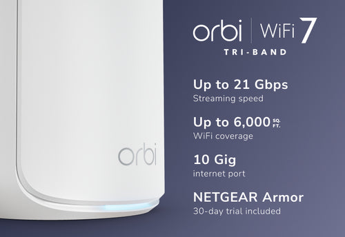 NETGEAR Orbi 870 Series RBE872 - Wi-Fi 7 - desktop - DRWORKS
