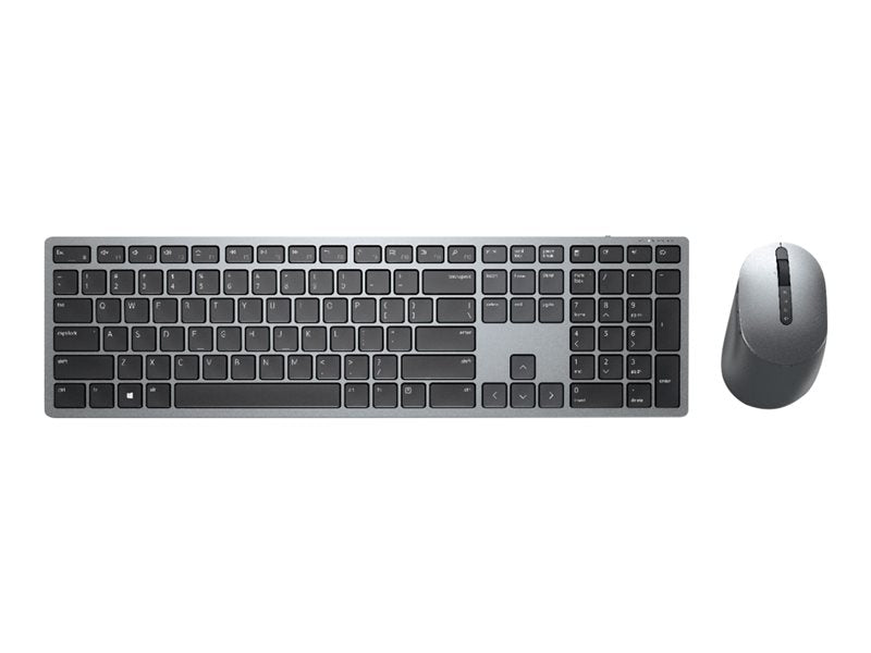 DELL keyboard Mouse KM7321W included RF Wireless + Bluetooth QWERTY UK English Gray, Titanium - DRWORKS