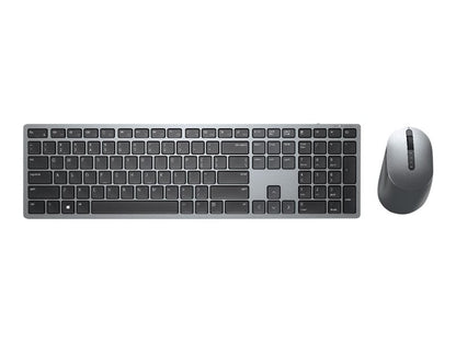DELL keyboard Mouse KM7321W included RF Wireless + Bluetooth QWERTY UK English Gray, Titanium - DRWORKS