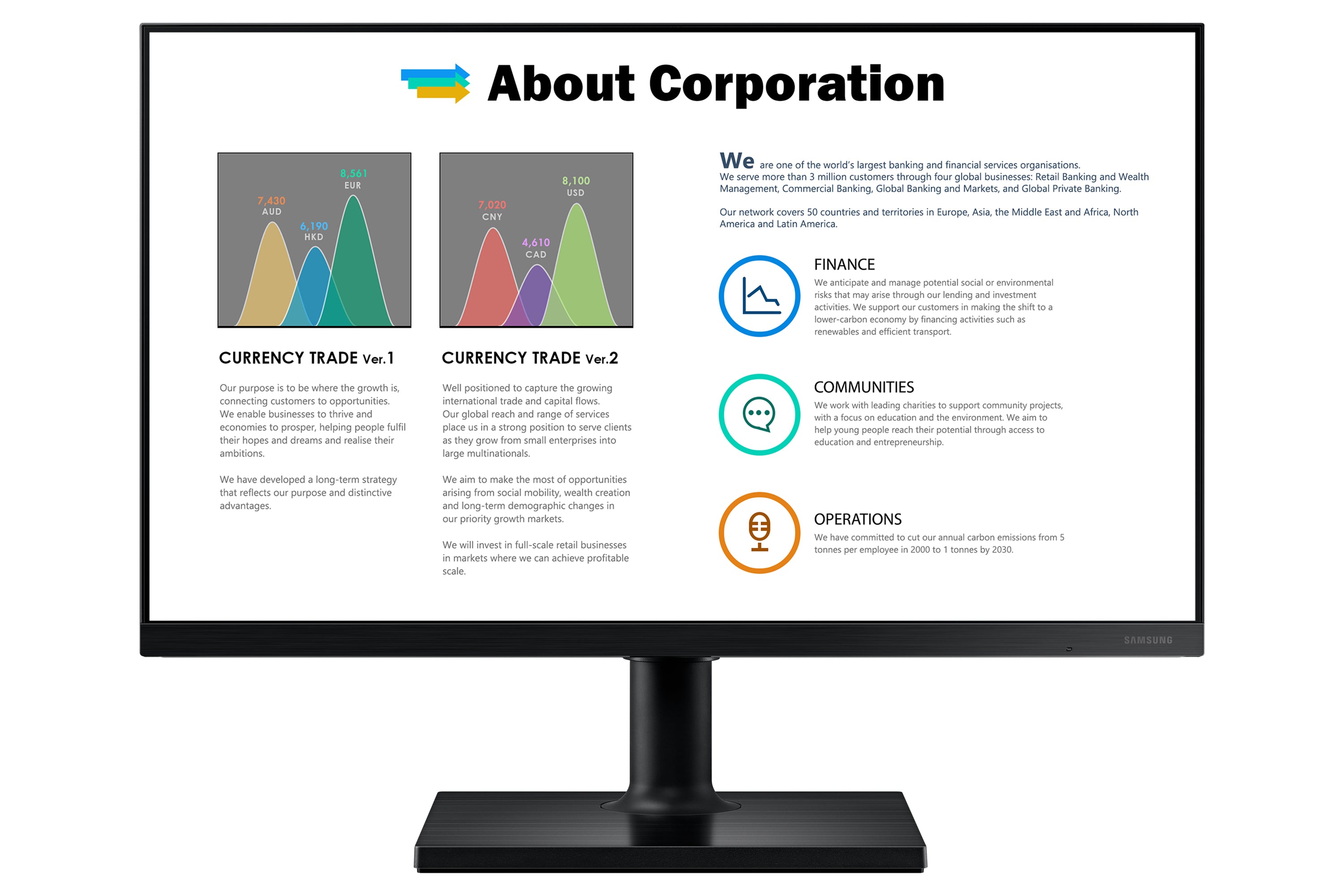 Samsung F22T450FQR - T45F Series - LED monitor - 22