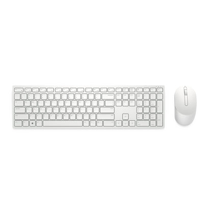 Dell Pro KM5221W - Keyboard and mouse set - wireless - 2.4 GHz - QWERTY - UK - white - DRWORKS