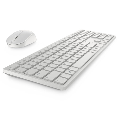 Dell Pro KM5221W - Keyboard and mouse set - wireless - 2.4 GHz - QWERTY - UK - white - DRWORKS