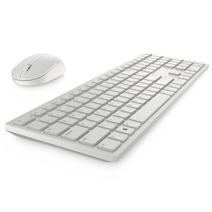 Dell Pro KM5221W - Keyboard and mouse set - wireless - 2.4 GHz - QWERTY - UK - white - DRWORKS