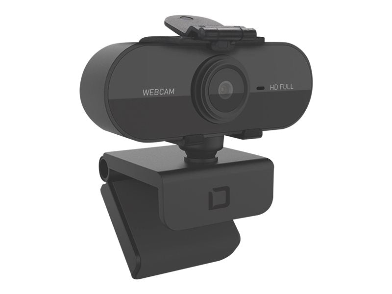 DICOTA Webcam PRO Plus Full HD - Webcam - colour - 1920 x 1080 - 1080p - audio - USB 2.0 - DRWORKS