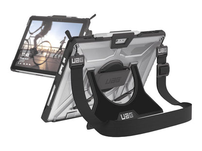 UAG Rugged Case for Surface Pro 7+/7/6/5/LTE/4 w/ Handstrap & Shoulder Strap - Ice - Back cover for tablet - rugged - for Microsoft Surface Pro - DRWORKS